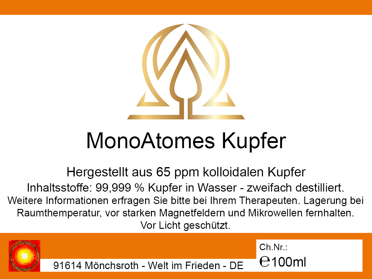 MonoAtomes Kupfer