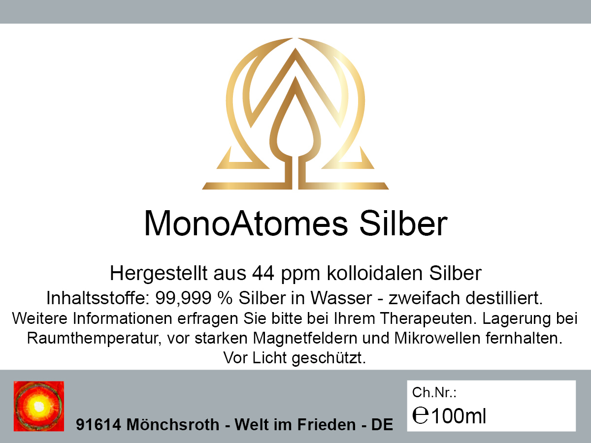 MonoAtomes Silber