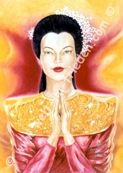 Nr. 04 - Lady Kwan Yin - Postkarte
