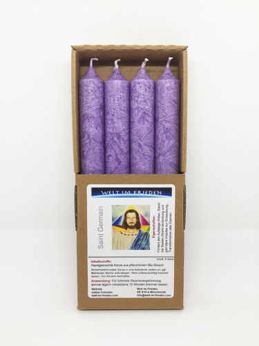 KristallStabKerzen Saint Germain - violett