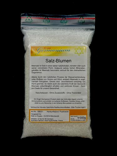 Engel-Germanium Salz-Blumen 300g im Frischhalte-Verschlussbeutel